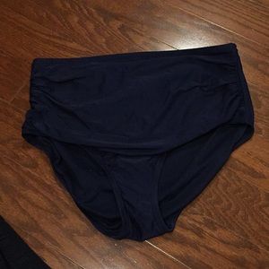 Merona high waisted swim bottoms and swim shorts